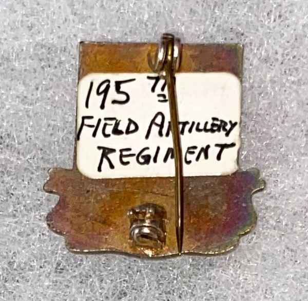 WWII 195th Field Artillery DI PB