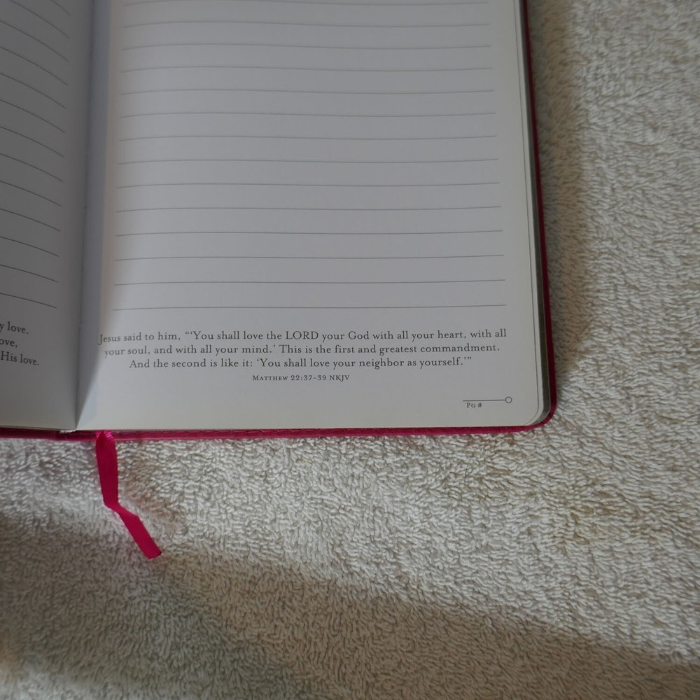 Pink Journal / Notebook - Jer. 29.11 Christian Inspired - Religious Gift