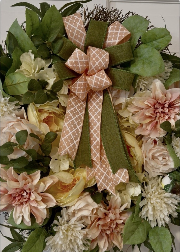 Spring Summer Wreath Measuring 23 1/2 X 23 1/2“