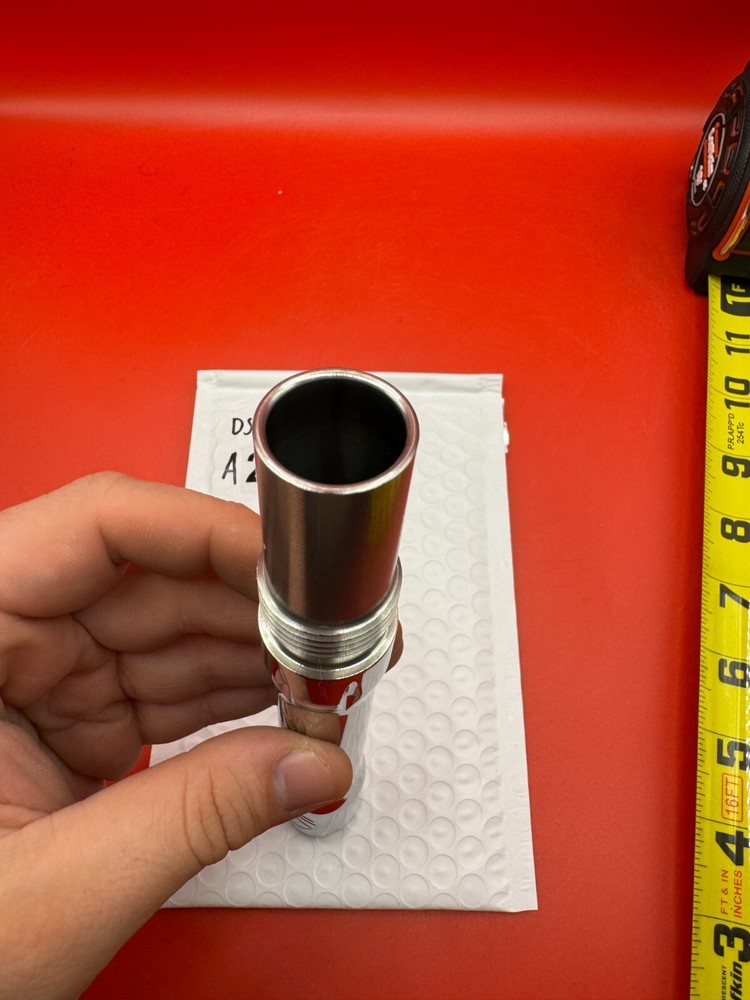 Dye SS Angel Threaded .688 Paintball Barrel Back - Silver