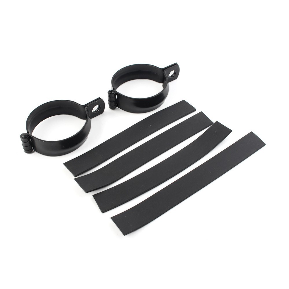2pcs Metal Front Fork Clamp Turn Signal Light Mount Bracket Holder