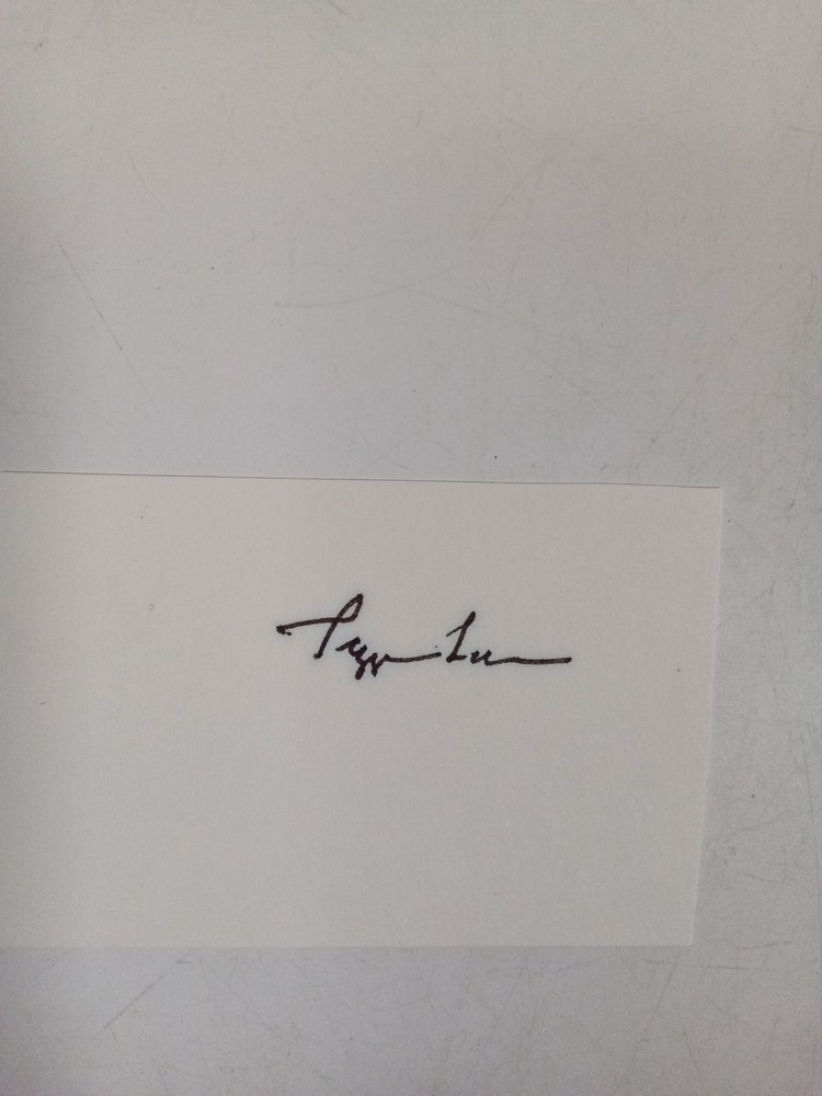 Peggy Lee American Singer Signed Cut JSA -#