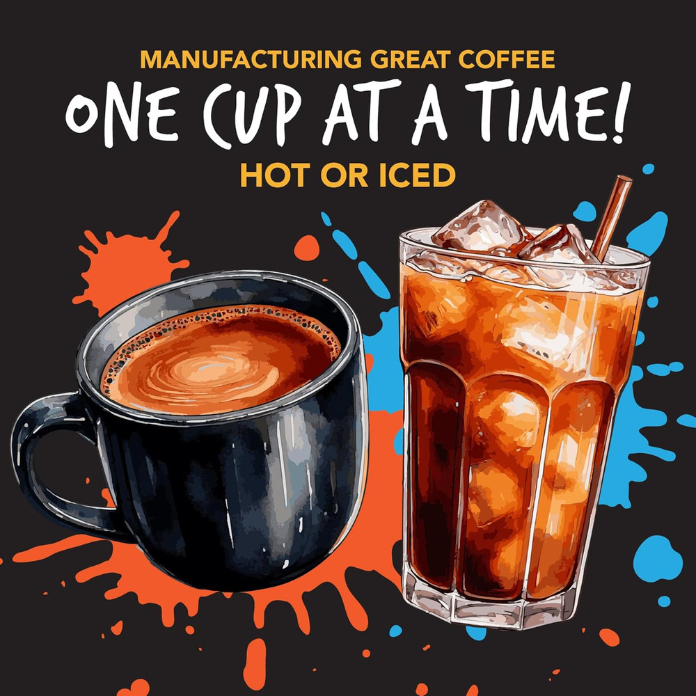 High Caffeine Ground Coffee, Da Bomb Dark Roast, Double Caffeinated for a Bold,