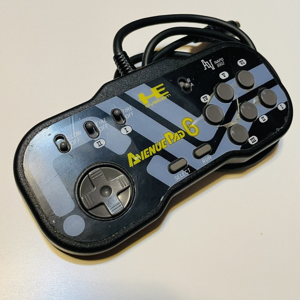 【Set of 2】 PC Engine 6 button Controller Avenue Pad 6 PCE HE system Control Pad