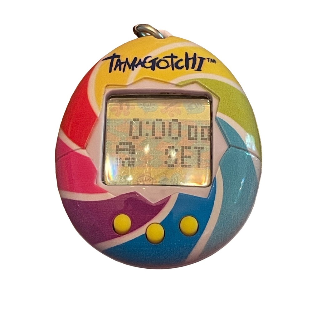 2017 Tamagotchi Rainbow Candy Swirl Tested Working