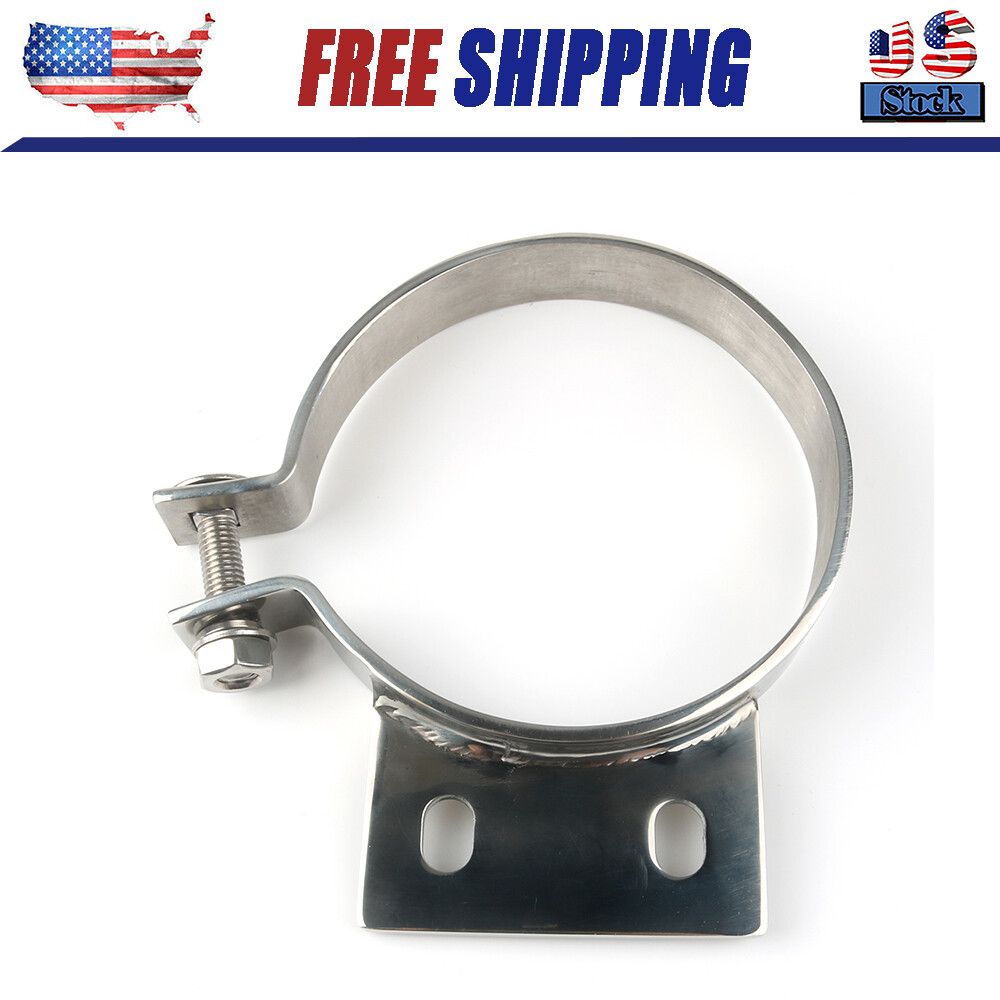 Peterbilt Exhaust Stack 5" Mount Bracket Clamp Chrome 379 359 1987-1993 10294