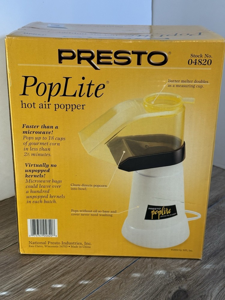 Presto PopLite Model 04820 Brand New In Box
