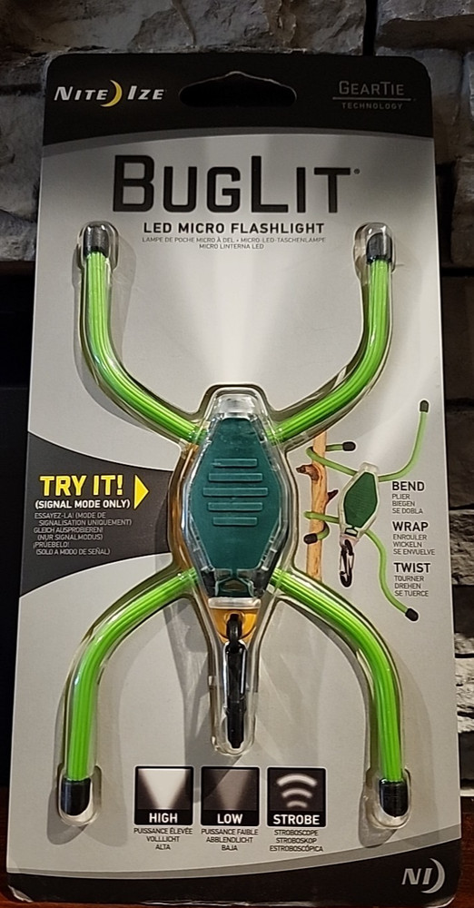 Nite Ize BugLit - Green Body - White LED One Size - A7