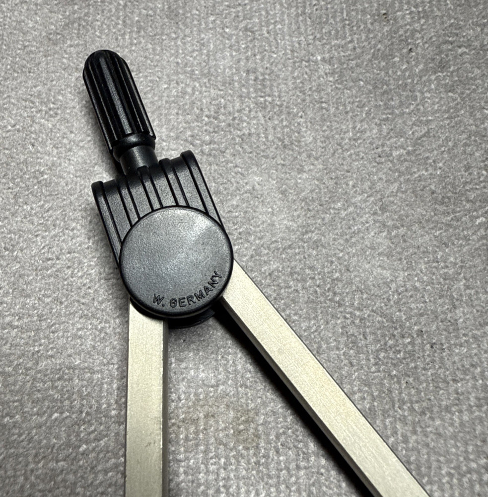 Weems & Plath 262 6" Matte Nickel Fixed Point Divider Nautical Navigation Tool