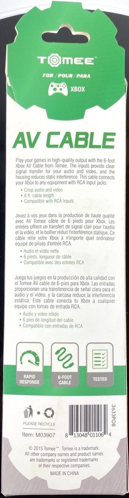 TOMEE - XBOX Original AV Cable - M03907