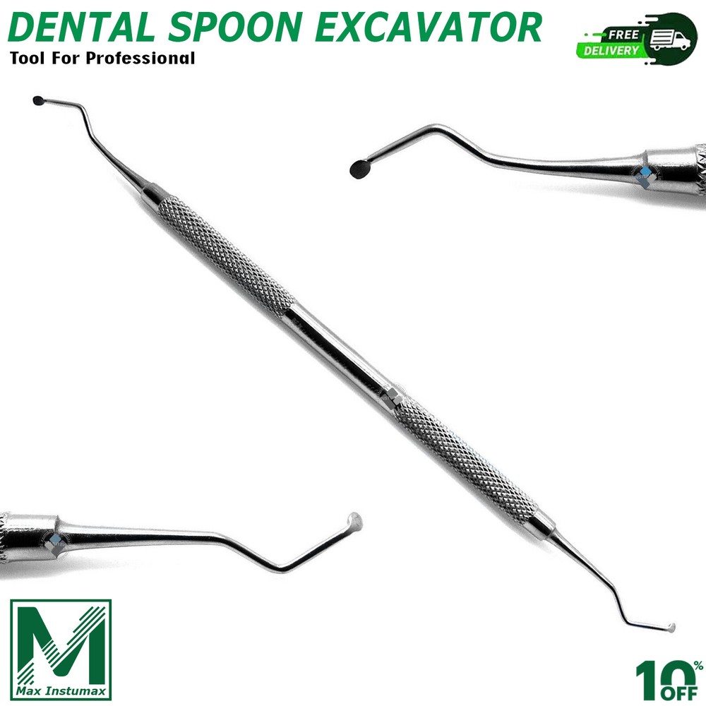 Dental Excavator Composite Restorative Spoon Instruments Double Ended
