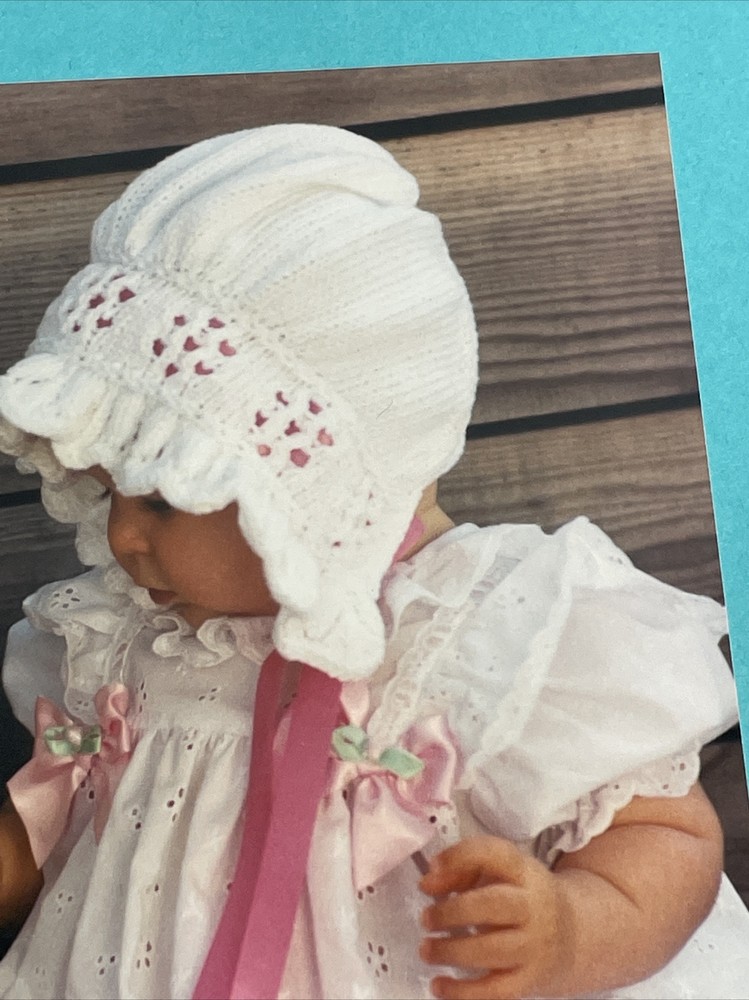 Fiber Trends Valerie & Friend Bonnet Hat Knitting Pattern