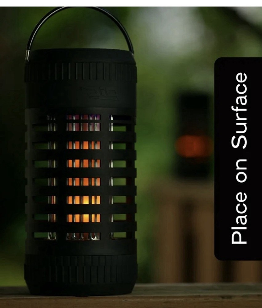 PIC® Flickering Flame Solar Portable Insect Killer Lantern