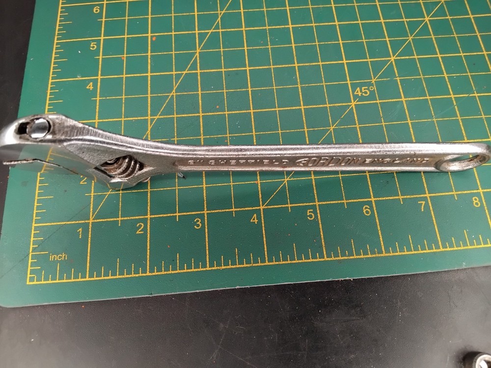 Vintage Chrome Gordon 8" Adjustable Spanner LT21763-LL