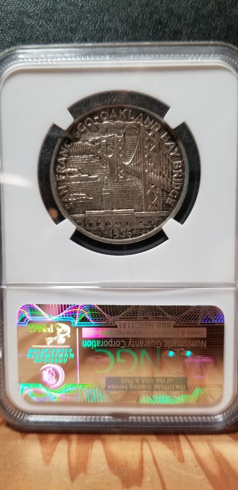 1936-S Bay Bridge Commemorative Half Dollar- NGC MS64!