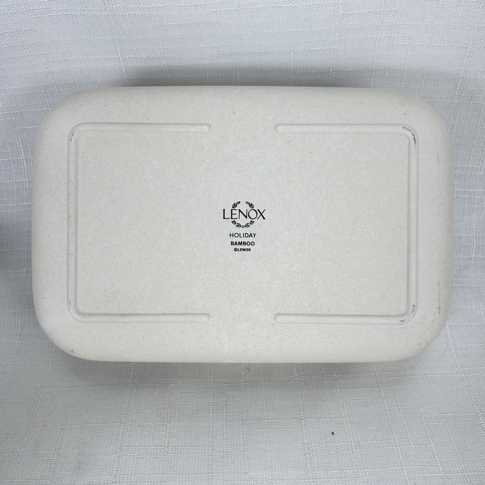 Lenox HOLIDAY ON THE GO Rectangular Bamboo Server NEW