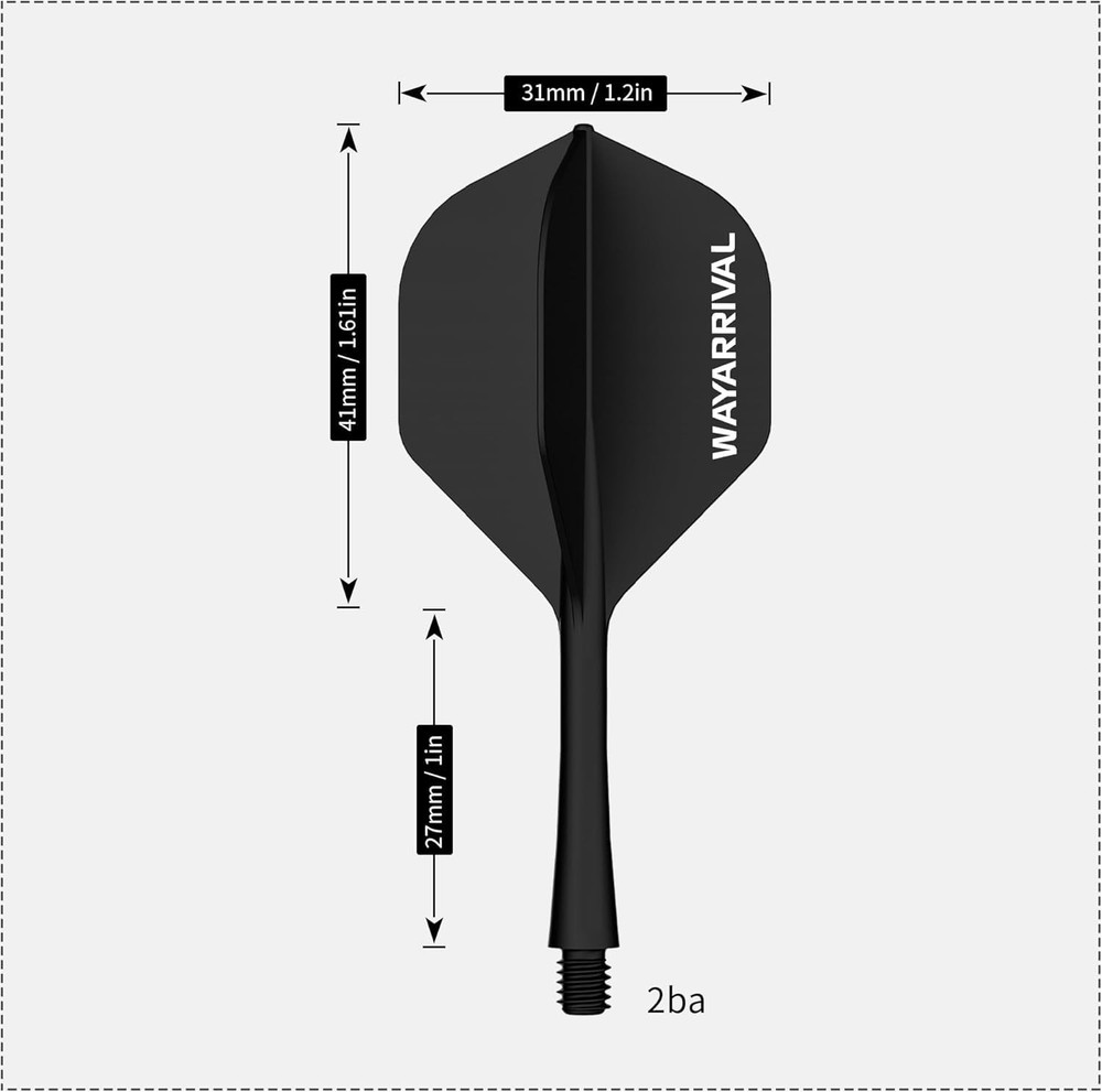 Unbreakable Integrated Dart Flights with Stems - Perfect for Every Player