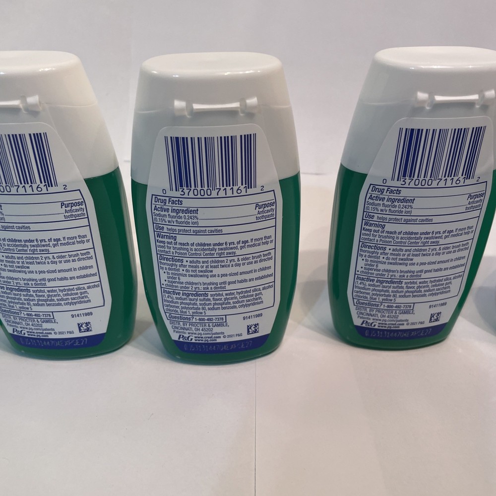6 Crest Scope Outlast Anticavity Fluoride Toothpaste 4.6 fl oz EXP 2027