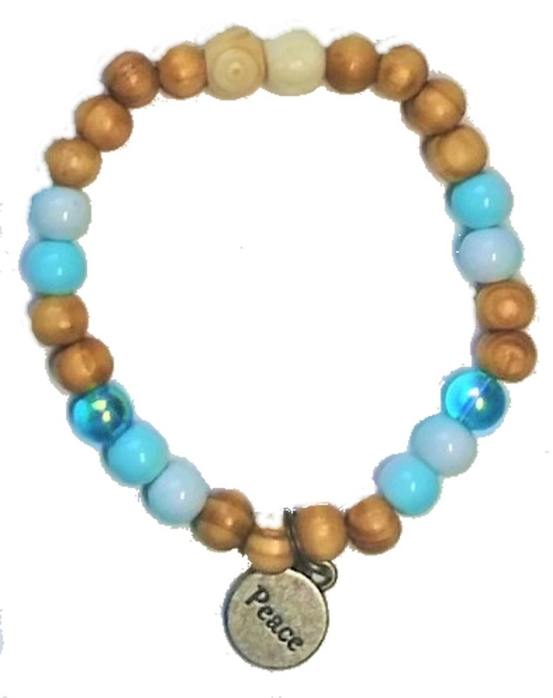 Stretchy Peace and Butterfly Beaded Bracelets