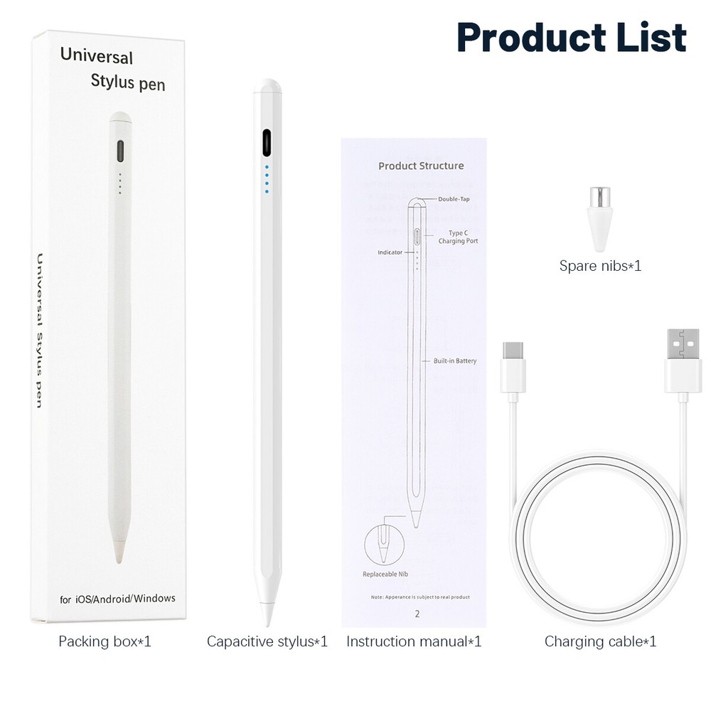 Universal Pencil Stylus Pen For Android iPhone iPad Tablet Mobile Capacitive Pen