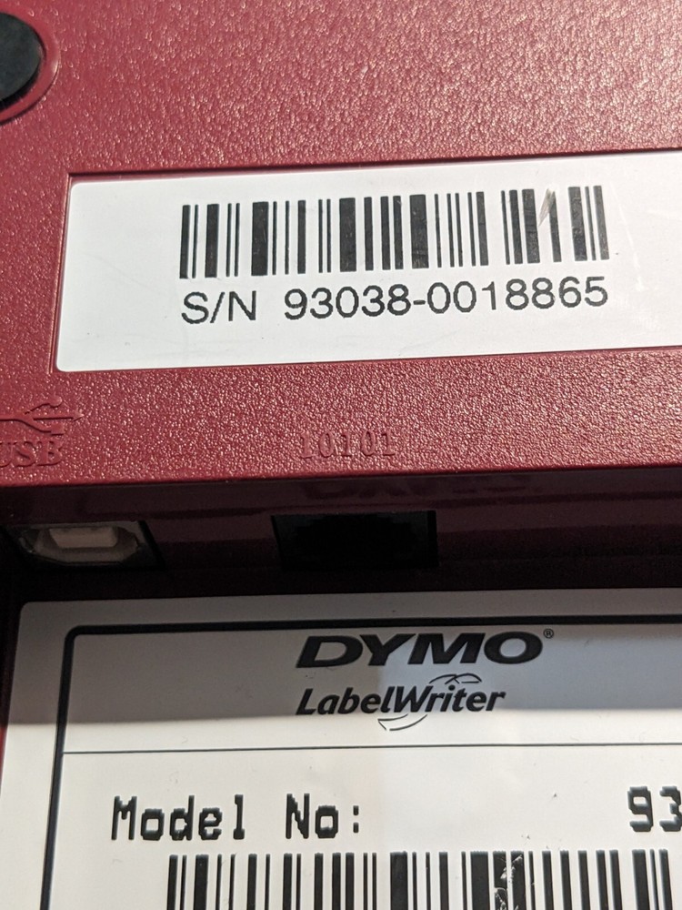 Dymo Label Writer 330 Turbo Thermal MISSING CABLES -TESTED