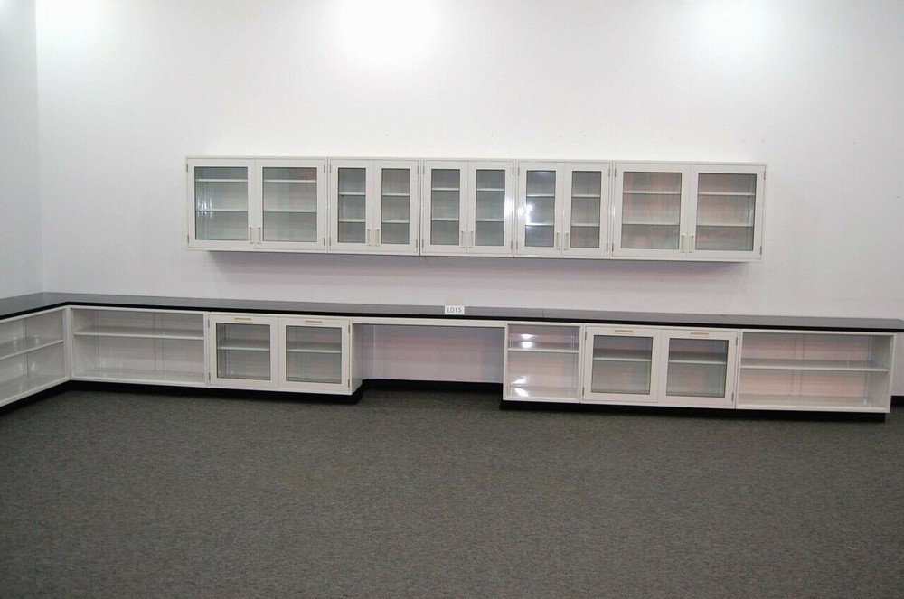 36' BASE & 15' WALL Chemical Resistant CABINET GROUP / CASEWORK / E1-499