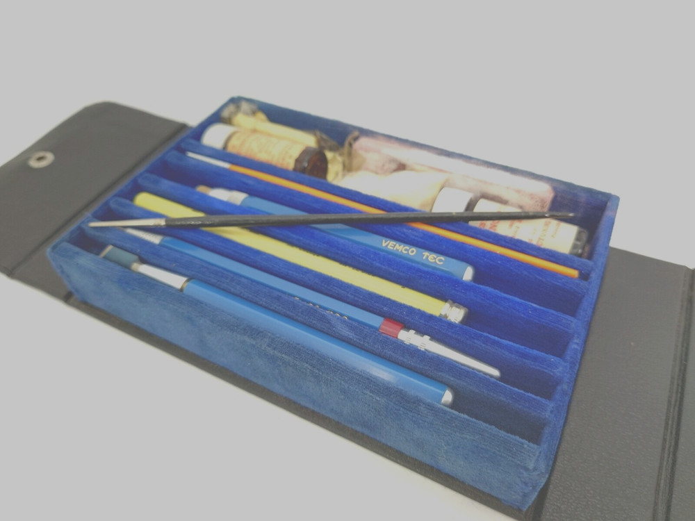 Vintage Vemco Tec RT-3 Retouching Set LARGE FORMAT PHOTO NEGATIVE with Case