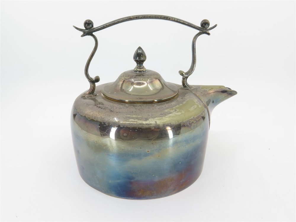Vintage Walker & Hall Silverplate Teapot Kettle in Post-War Style