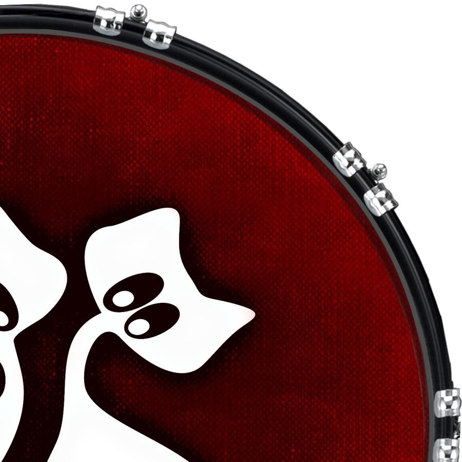 20" Custom Bass Kick Drum Front Head Skin Graphical Cats Pair