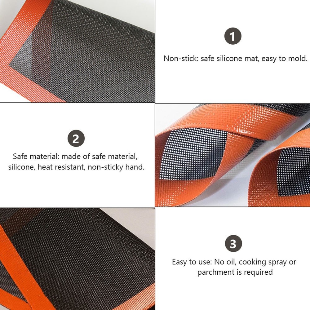 2 Pcs Baking Tray Protective Pad Bakeware Mats Silicone for Oven