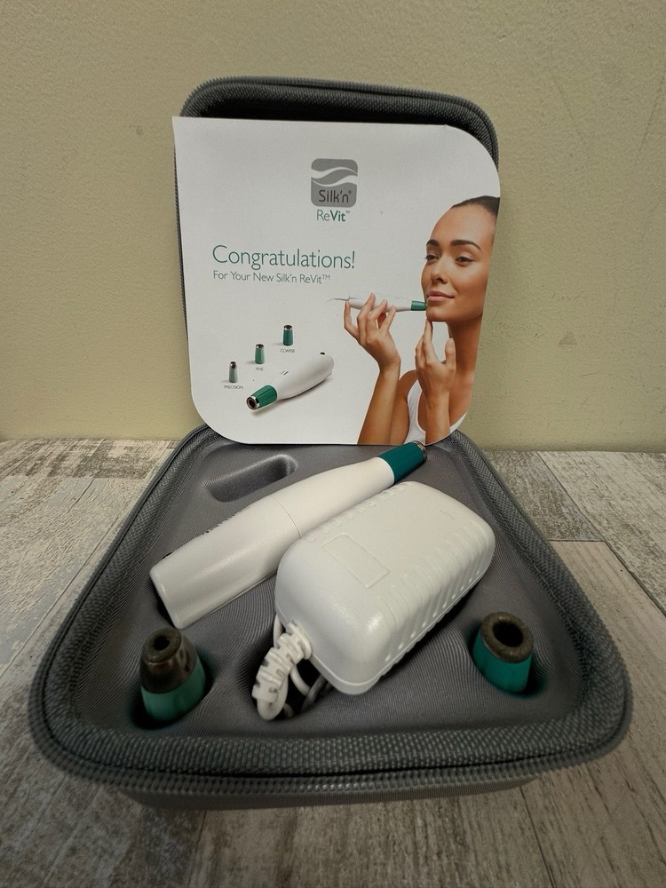 Silk'n ReVit Microderm Diamond Peeling Tip Exfoliation Kit With Case - Tested