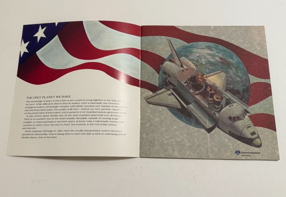 1976 Rockwell International Space Shuttle Transportation System Booklet