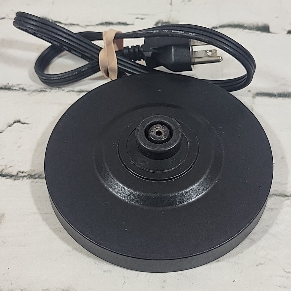 Mr Coffee Electric Kettle BVMC-EKVT100 Replacement Base Motor Power Cord Black