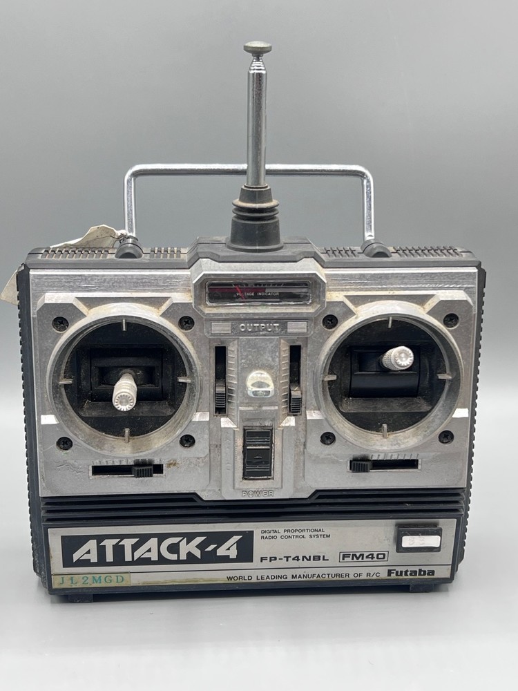Futaba Attack-4 FP-T4NBL FM40 Vintage RC Transmitter Controller Radio