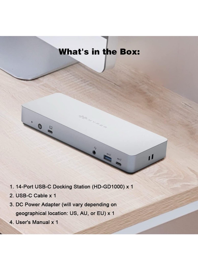 HyperDrive USB C Docking Station 14in1
