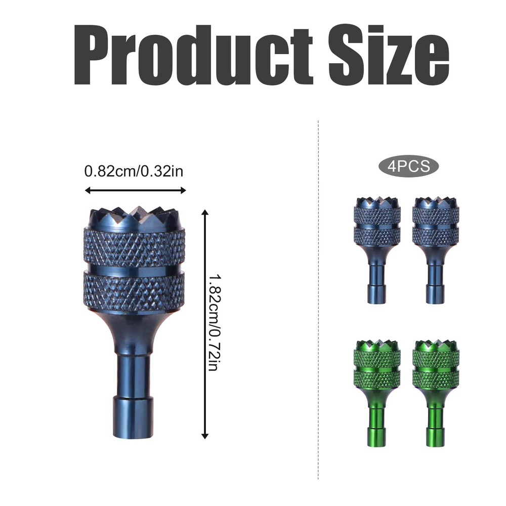 4pcs Drone Control Sticks, Detachable Joysticks Small, Blue, Green