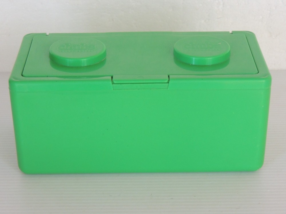 Vintage Chubs Baby Wipes Lego Stackable Storage Container Green