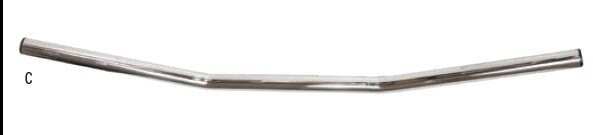 FIRE POWER Street Handlebars 23-12570 7/8" Black