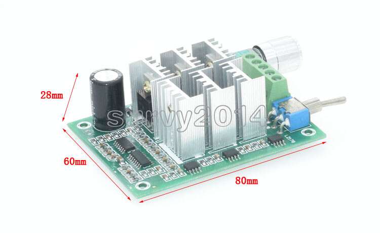 BLDC Three Phase Sensorless Brushless Motor Speed Controller Fan Drive DC5-36V