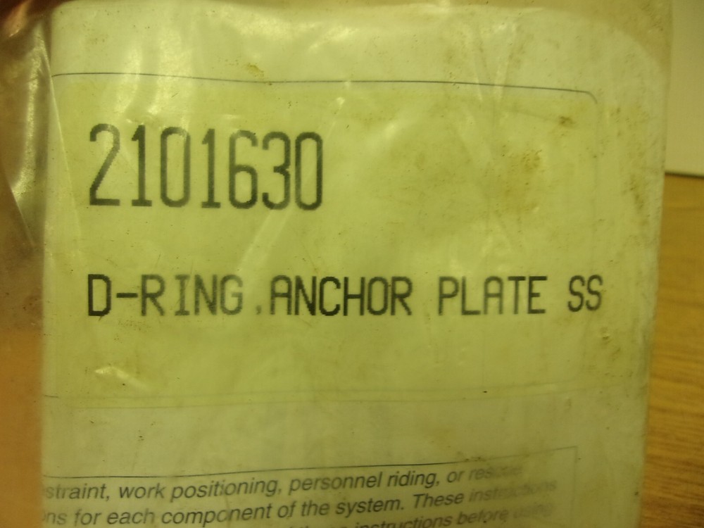 Dbi-Sala 2101630 D-Ring With Anchorage Plate SS