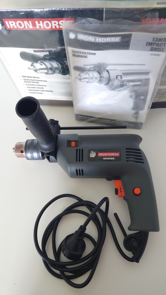 Iron Horse 13mm Impact Drill - Variable Speed, Forward & Reverse - Depth Gauge
