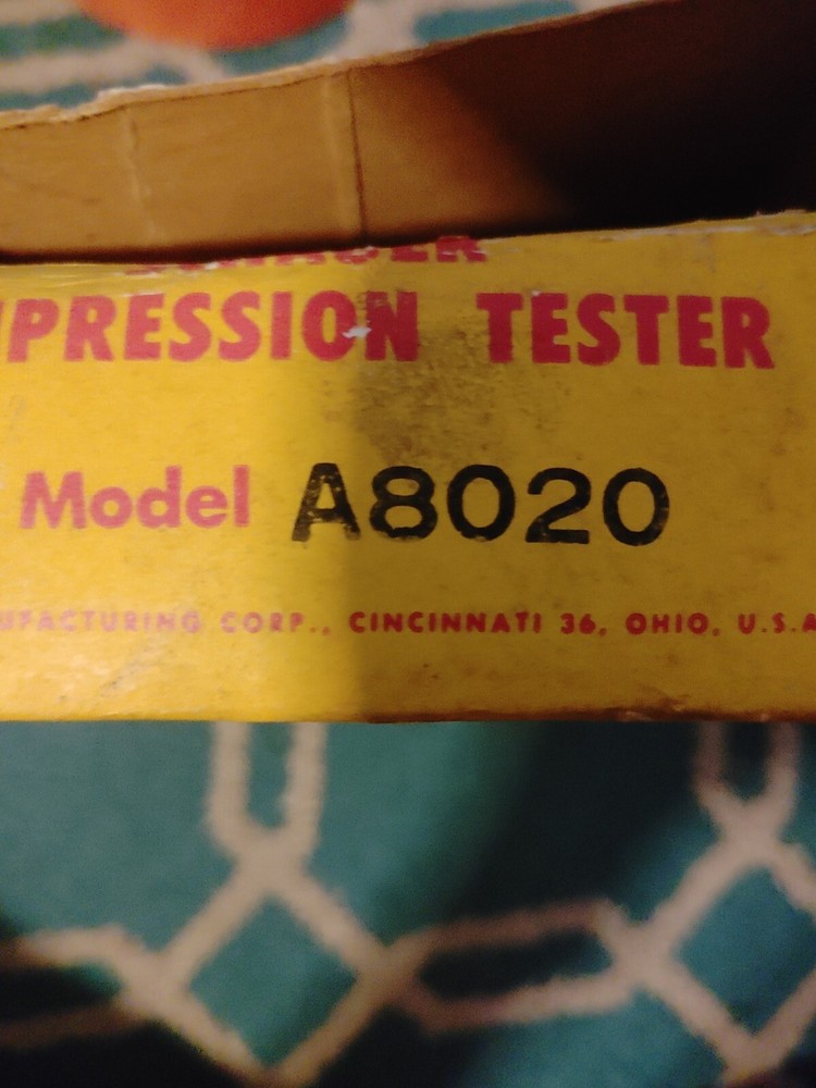 Vtg Schauer Compression Tester In Box