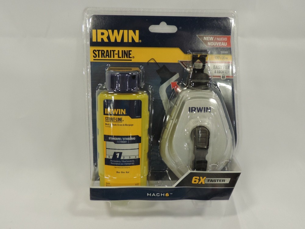 IRWIN 1932889 CHALK LINE REEL 100 FEET