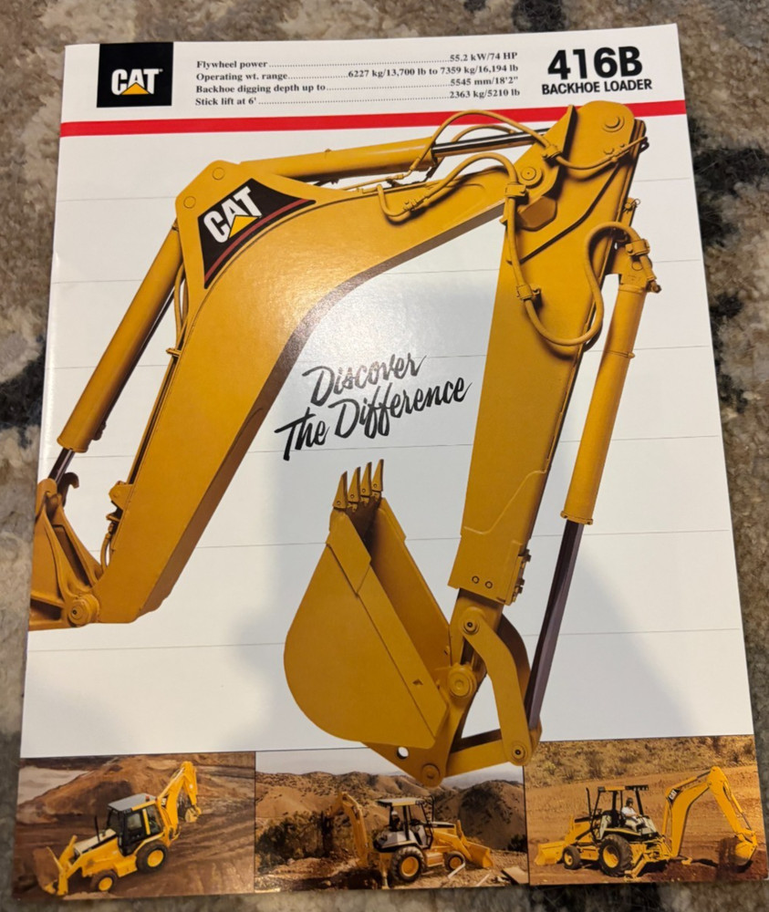 Caterpillar CAT 416B Backhoe Loader Brochure AMIL25