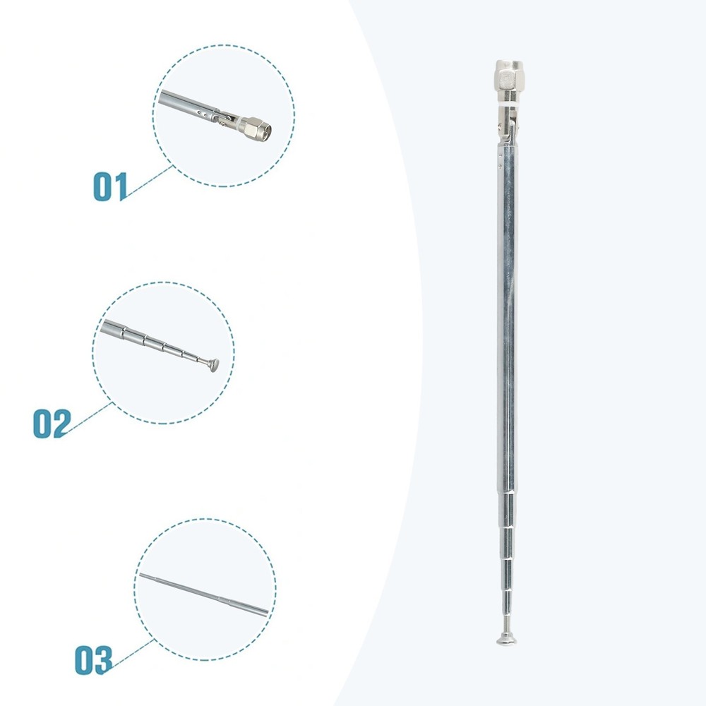 Adjustable 14 Section Telescopic Antenna 5 6M/18 4FT Length for DIY Projects