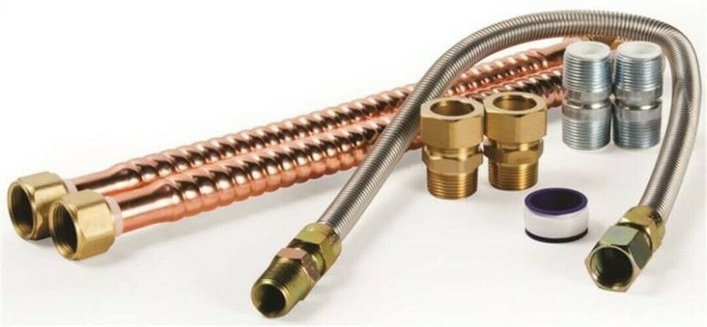 Camco 10183 Copper Gas Water Heater Connection Kit