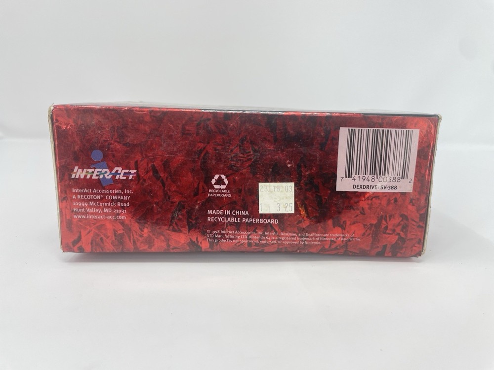 InterAct DexDrive Game Save Exchange System for Nintendo 64 Complete in Box