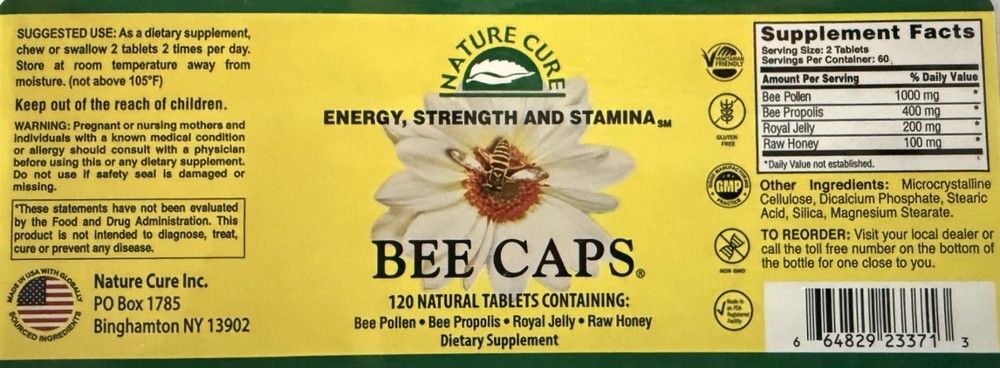 Nature Cure Bee Caps - 120 Caplet