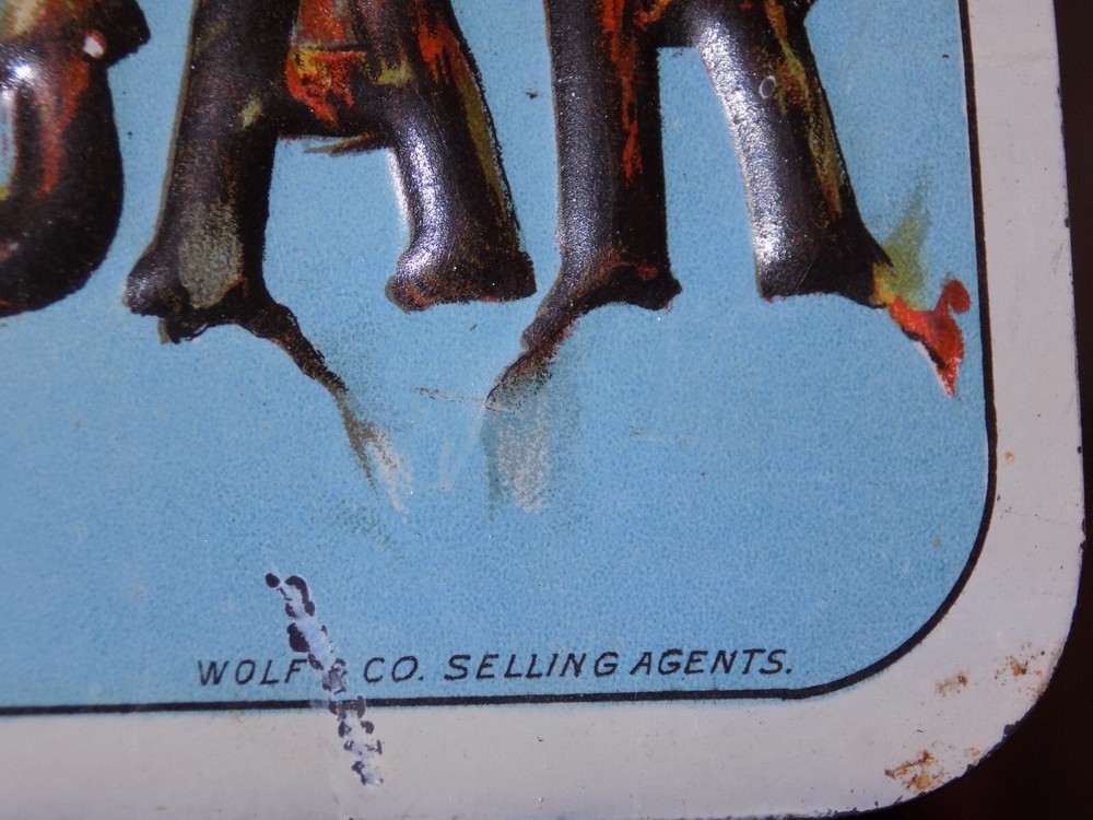 Vintage Devlish Good Embossed Cigar Metal Sign