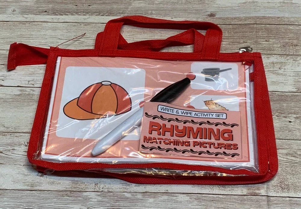 Write & Wipe Activity Set - Rhyming Matching Pictures